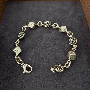 Chrome Hearts Dice Cross Ball Bracelet